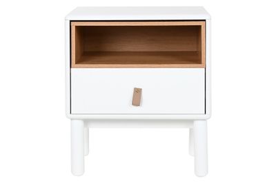 MESITA DE NOCHE MDF PU 48X40X55 20,39 BLANCO