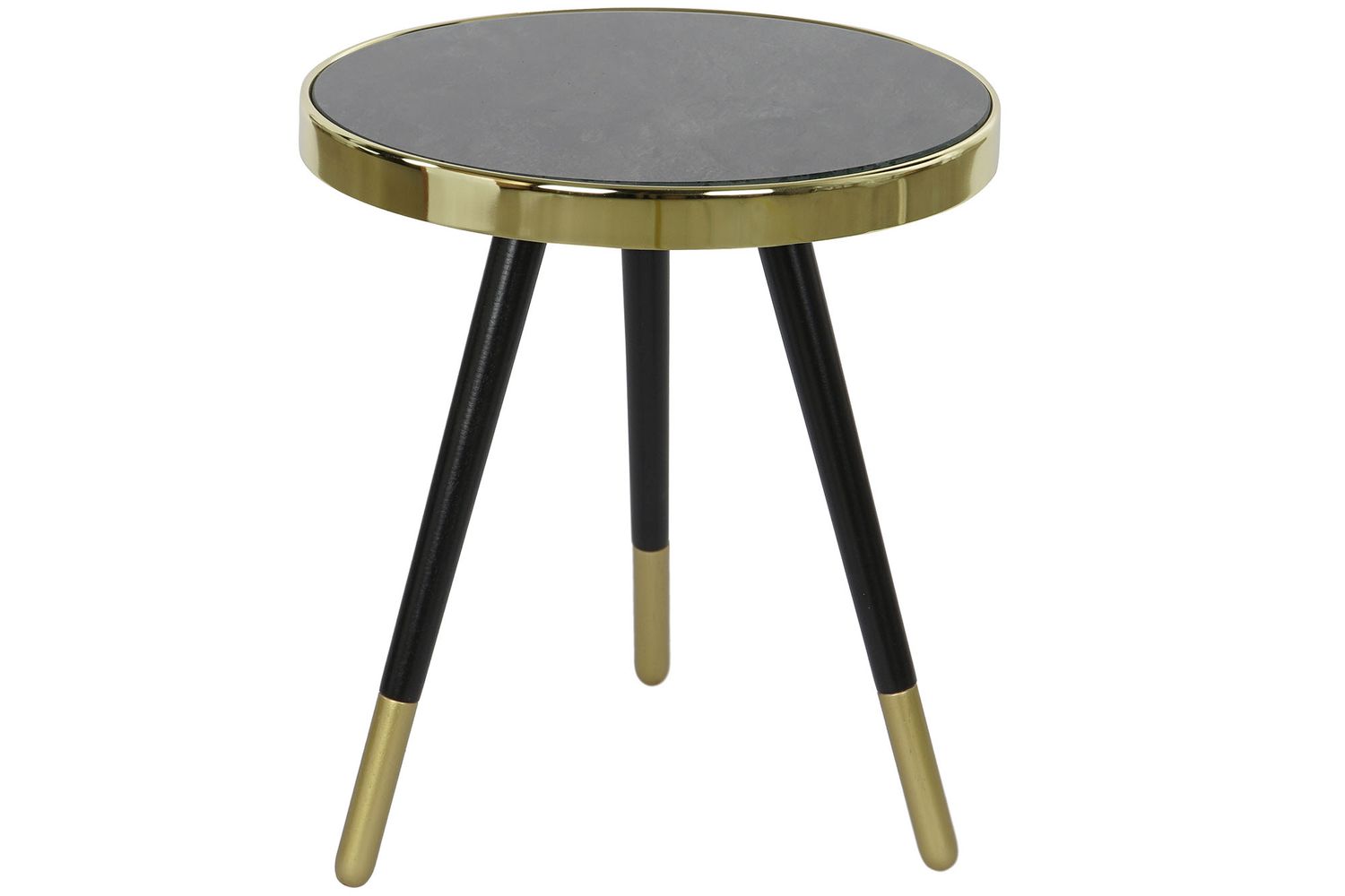 MESITA AUXILIAR ACERO CRISTAL 42,5X42,5X48