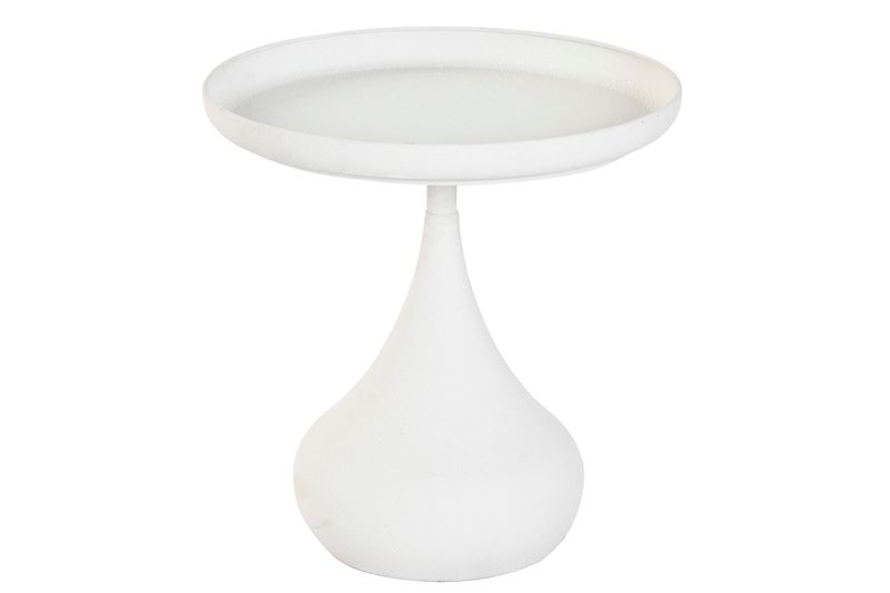 MESITA AUXILIAR METAL 51X51X51 GRIS CLARO