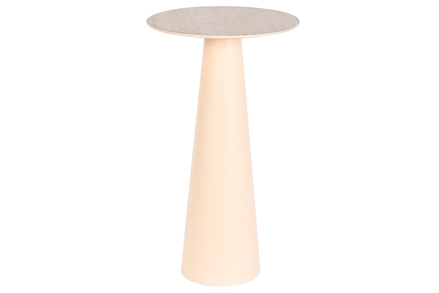 MESITA AUXILIAR METAL CERAMICA 40X40X72 BEIGE