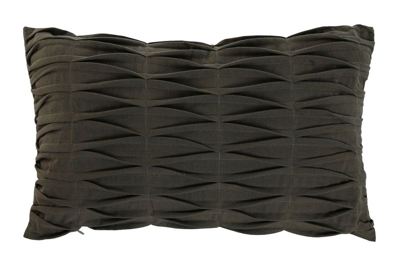 COJIN ALGODON 50X30 380 GR, PLIEGUES VERDE