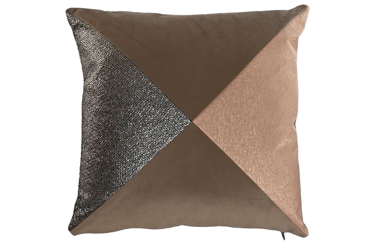 COJIN POLIESTER 45X8X45 METALIZADO MARRON