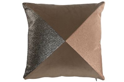 COJIN POLIESTER 45X8X45 METALIZADO MARRON