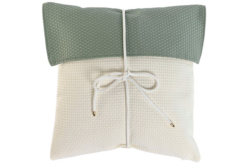 COJIN JACQUARD PU 45X10X45 630 GSM VERDE MENTA