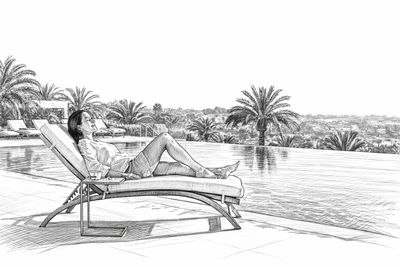 Cushion | Sun lounger | Terrace | Pool | Beach