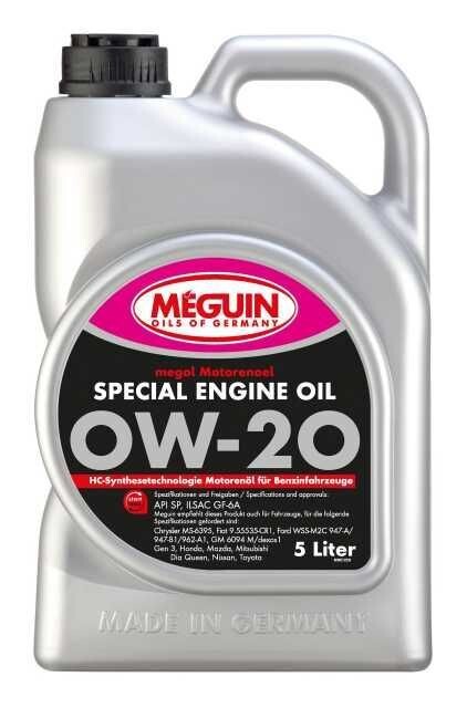 Megol Special Engine Oil SAE 0W-20 - 5L