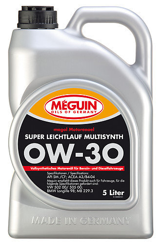 Megol Motorenöl Super Leichtlauf Multisynth SAE 0W-30 - 5L