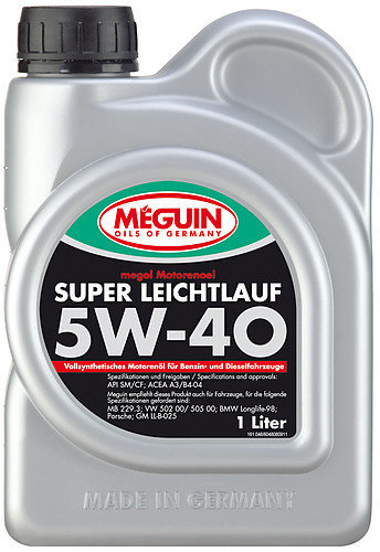 Megol Motorenöl Super Leichtlauf SAE 5W-40 (vollsynth.) - 1L