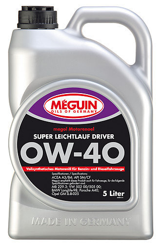 Megol Motorenöl Super Leichtlauf DRIVER SAE 0W-40 - 5L