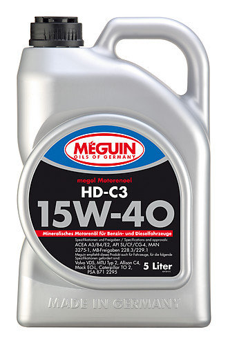 Megol Motorenöl HD-C3 SAE 15W-40 - 5L