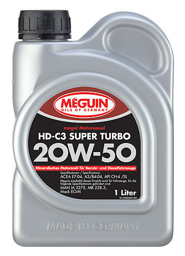 Megol Motorenöl HD-C3 Super Turbo SAE 20W-50 - 1L