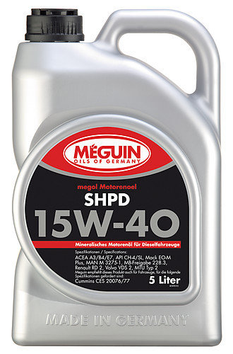 Megol Motorenöl SHPD SAE 15W-40 - 5L
