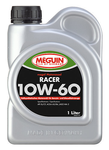 Megol Motorenöl RACER SAE 10W-60 (vollsynthetisch) - 1L