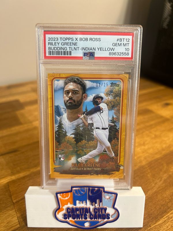 Riley Greene 2023 Topps X Bob Ross BT12
