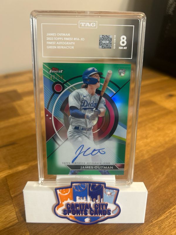 James Outman 2023 Topps Finest FA-JO