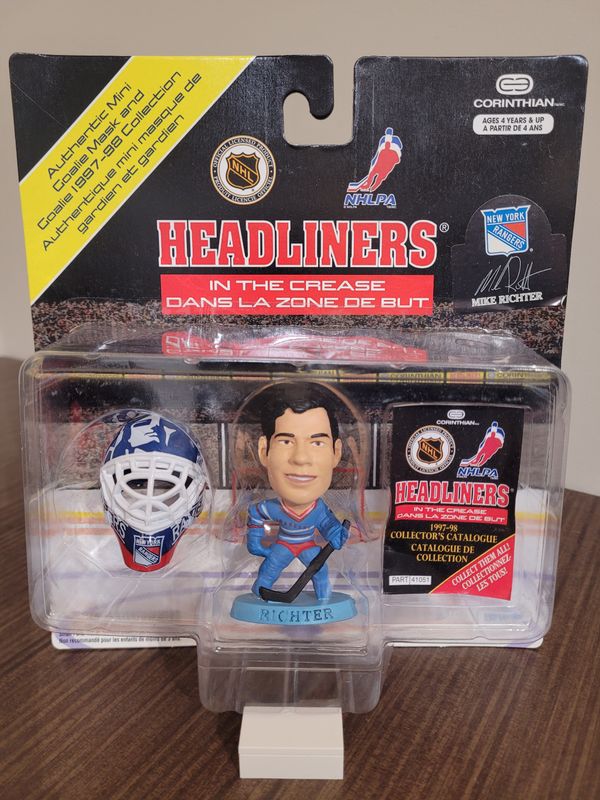 Mike Richter Headliners w/ Authentic Mini Goalie Mask (French)