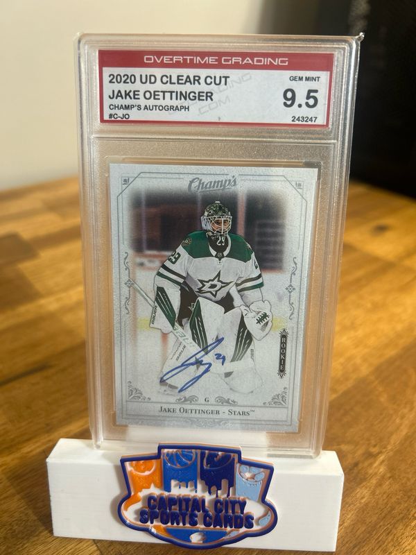Jake Oettinger 2020 Upper Deck Clear Cut C-JO