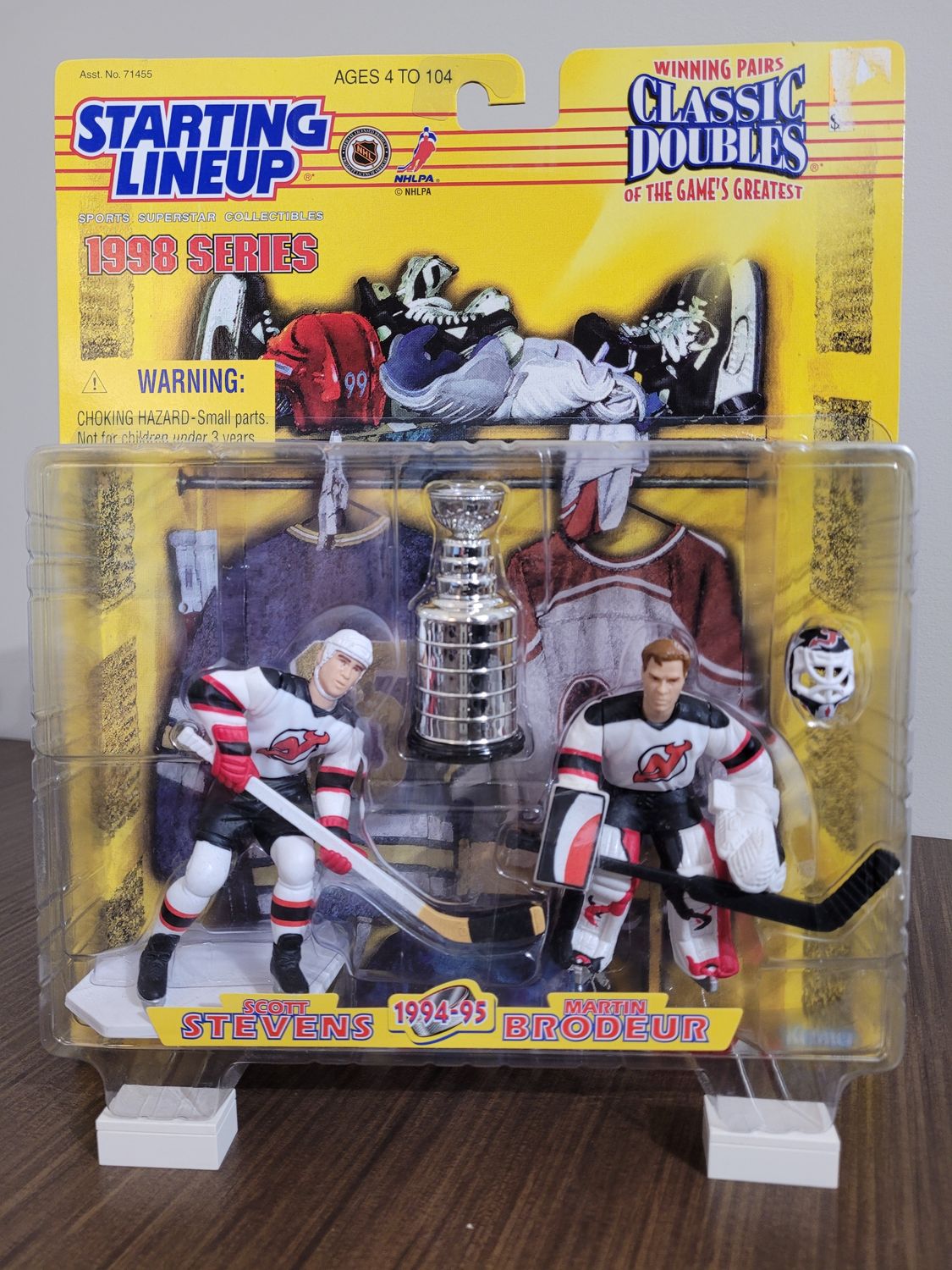 Brodeur-Stevens Starting Lineup 2-Pack w/ Stanley Cup
