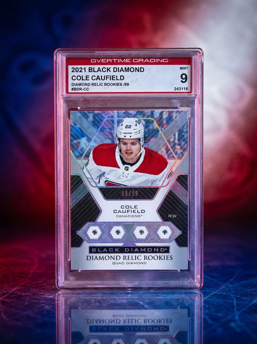 Cole Caufield 2021 Upper Deck Black Diamond BDR-CC