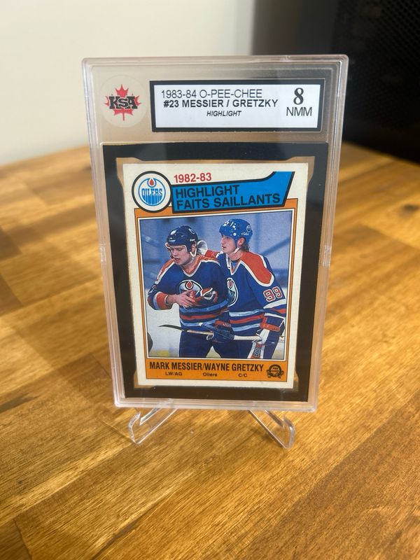 Wayne Gretzky/Messier 1983-84 O-Pee-Chee 23