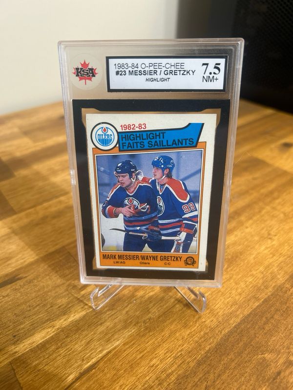 Wayne Gretzky/Messier 1983-84 O-Pee-Chee 23