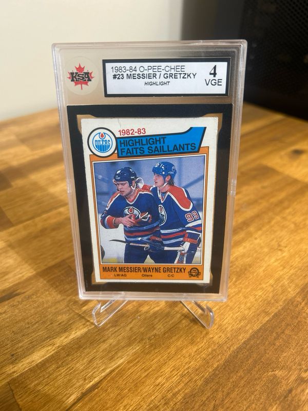Wayne Gretzky/Messier 1983-84 O-Pee-Chee 23