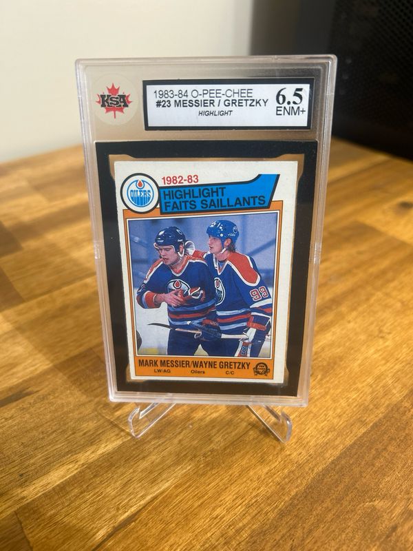 Wayne Gretzky/Messier 1983-84 O-Pee-Chee 23