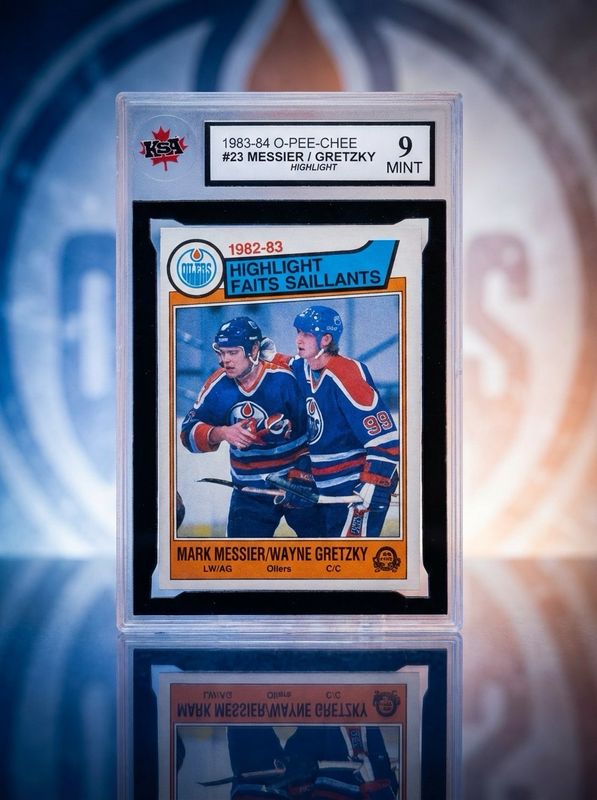 Wayne Gretzky/Messier 1983-84 O-Pee-Chee 23