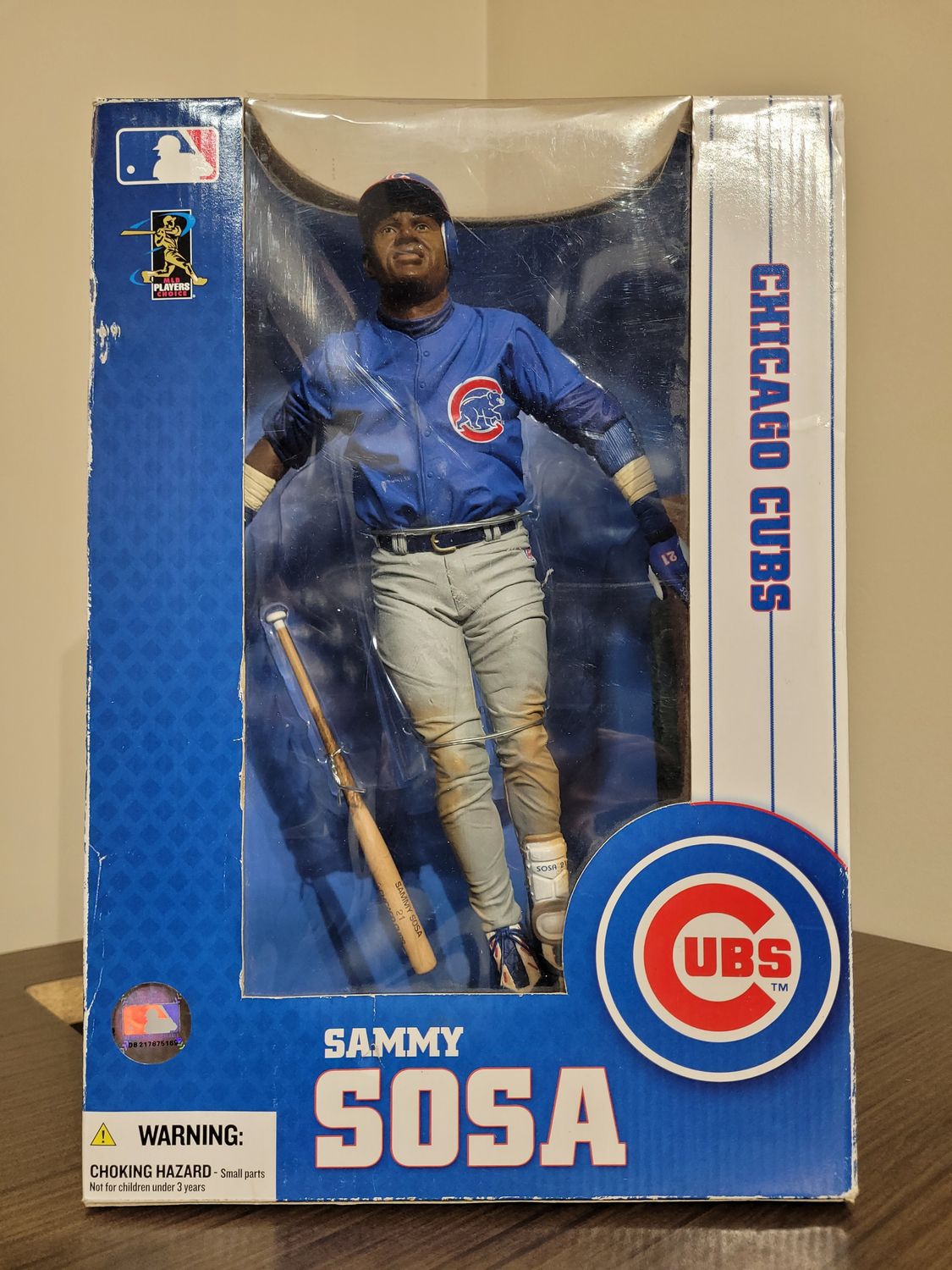 Sammy Sosa 12" McFarlane Blue Variant - Minimal Damage