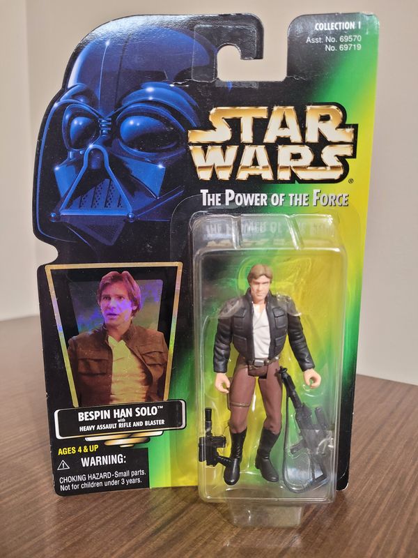 Bespin Han Solo Kenner Figurine w/ Heavy Assault Rifle and Blaster