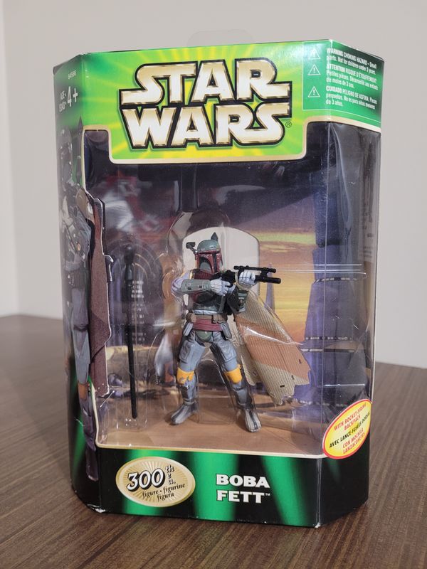 Boba Fett Hasbro Figurine w/ Rocket-Firing Backpack (French, Spanish)