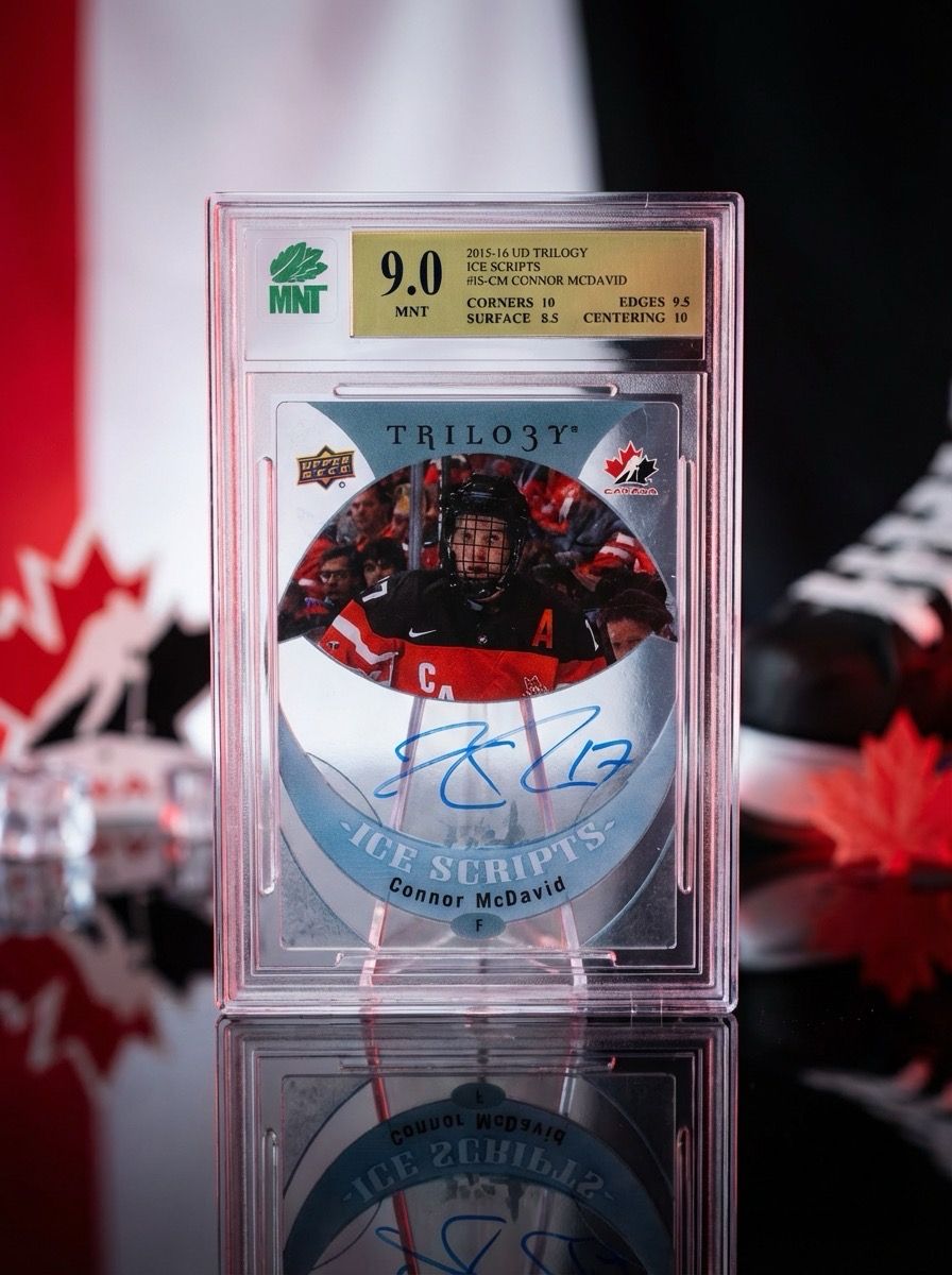 Connor McDavid 2015-16 Upper Deck Trilogy IS-CM 
