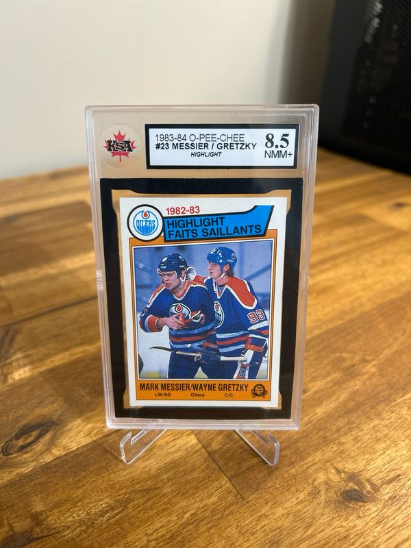 Wayne Gretzky/Messier 1983-84 O-Pee-Chee 23