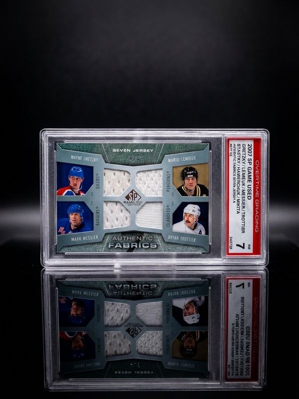 Wayne Gretzky/Lemieux/Messier/Trottier/Stastny/Hawerchuk/Mikita 2007 SP Game Used AF7-CE