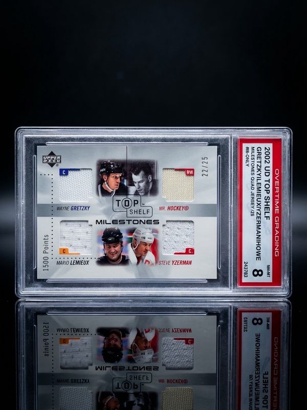 Wayne Gretzky/Howe/Lemieux/Yzerman 2002 Upper Deck Top Shelf M-GHLY