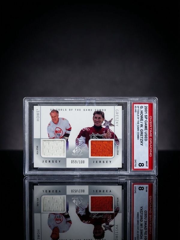 Wayne Gretzky Gordie Howe 2001 SP Game Used C-HG