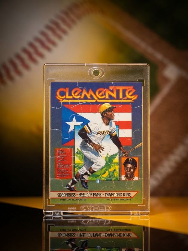 Roberto Clemente 1987 Leaf Puzzle Card