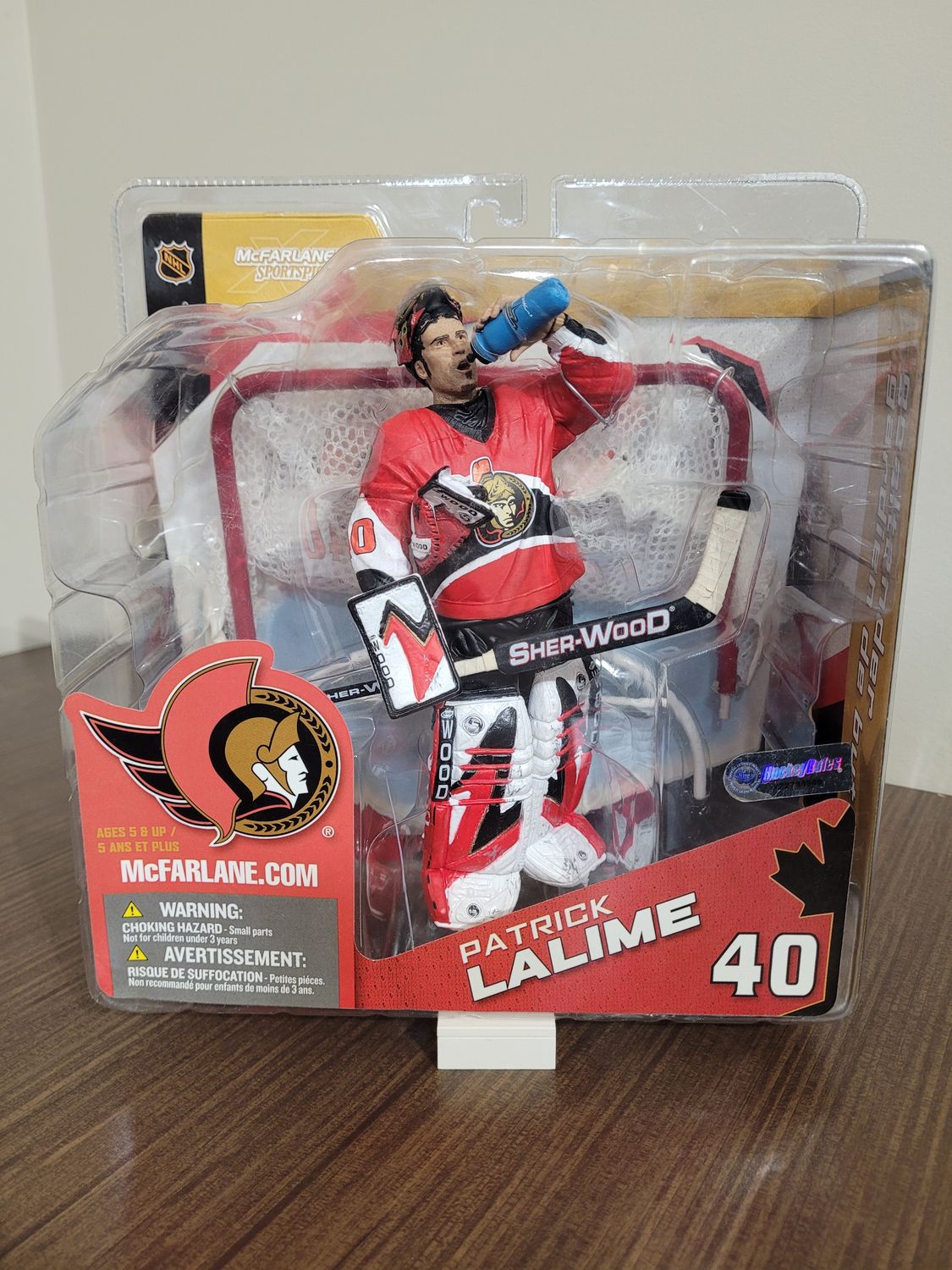 Patrick Lalime McFarlane Red Variant w/ Net - Slightly Damaged