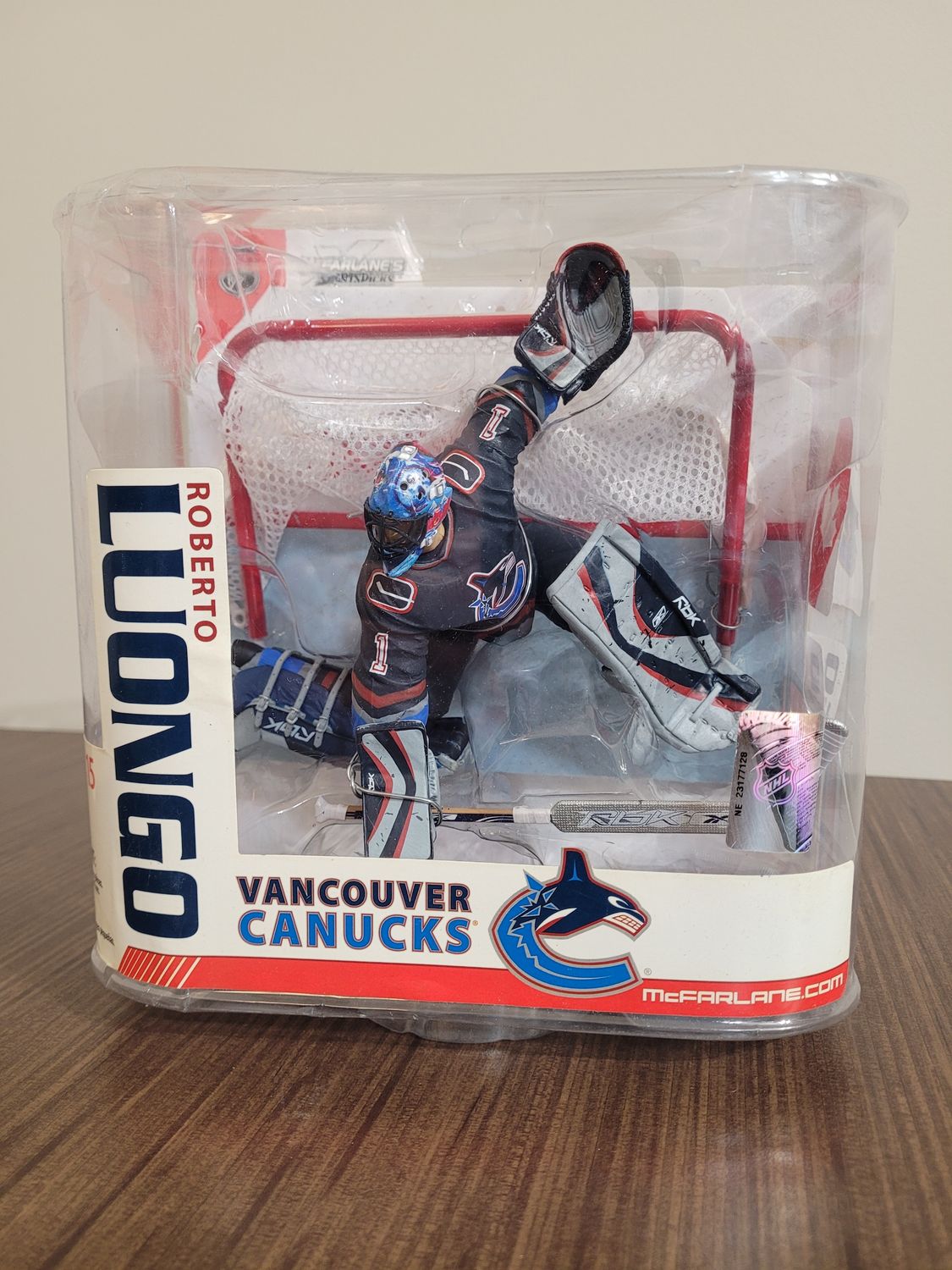 Roberto Luongo McFarlane Navy Variant w/ Net - Minimal Damage