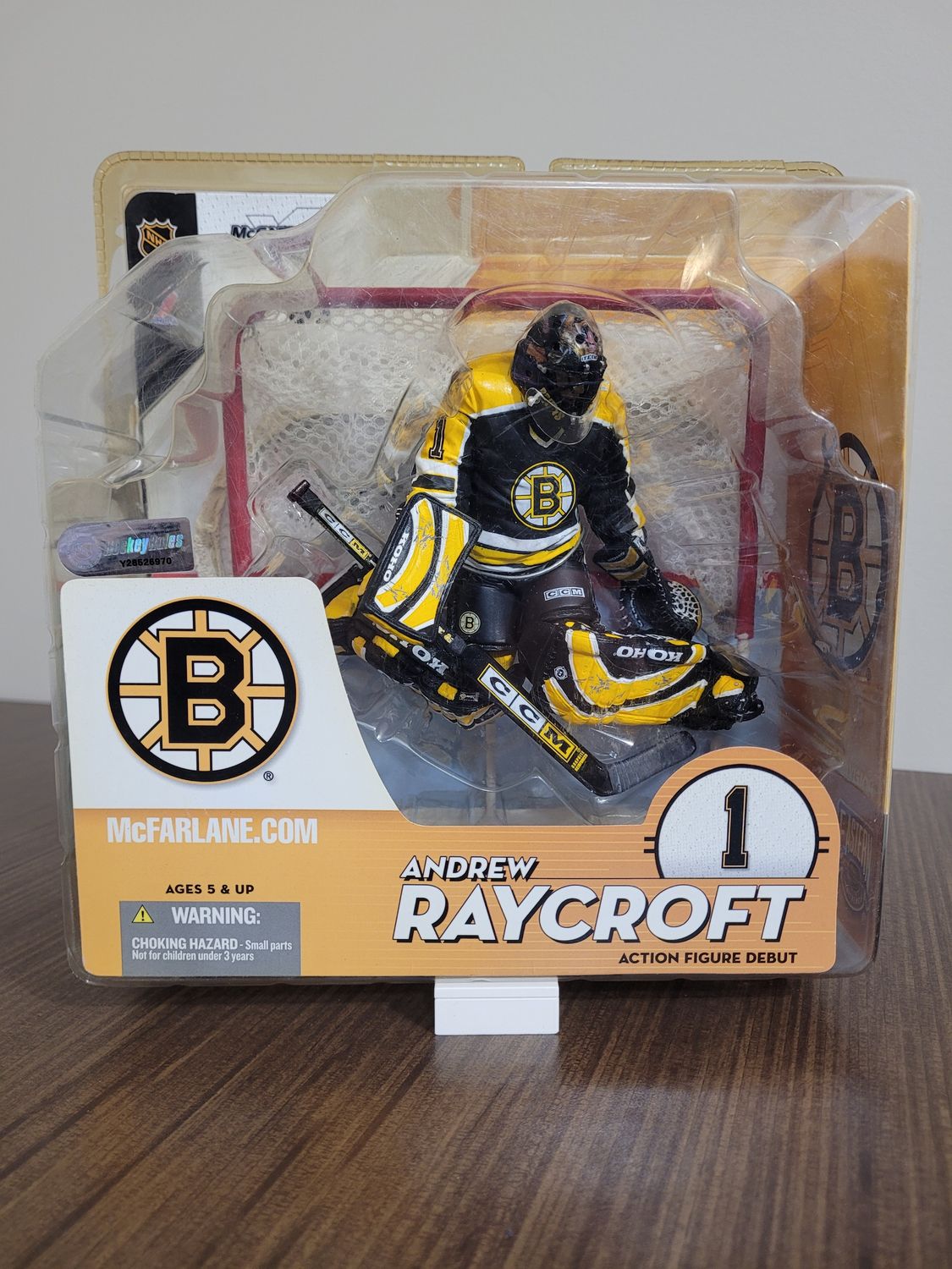 Andrew Raycroft McFarlane w/ Net - Damaged
