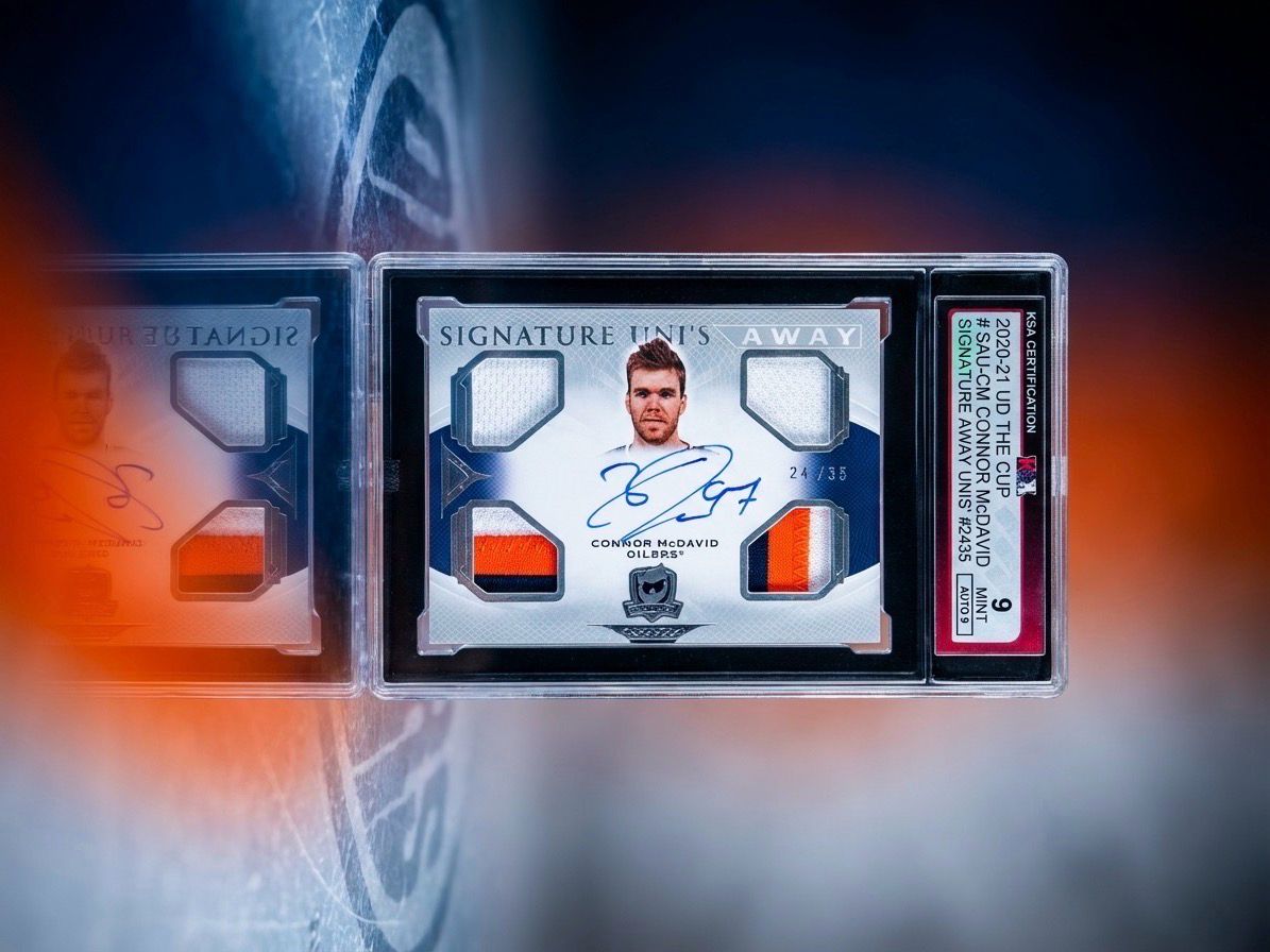 Connor McDavid 2020-21 Upper Deck The Cup SAU-CM 