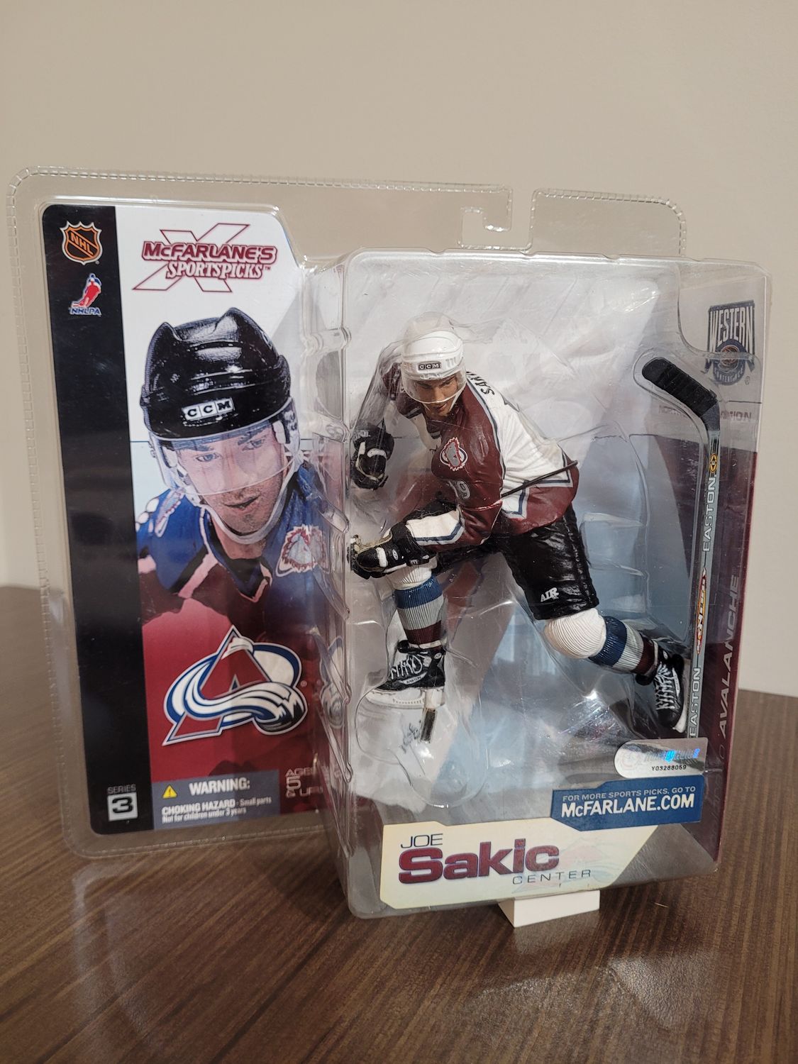 Joe Sakic McFarlane White Variant