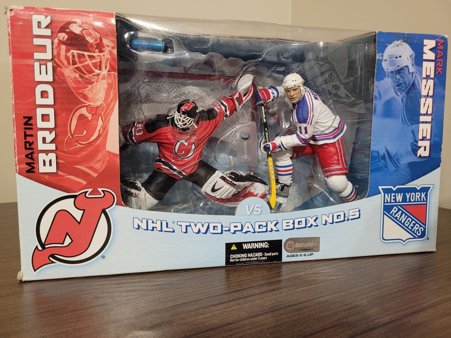 Brodeur-Messier McFarlane 2-Pack w/ Net - Slightly Damaged