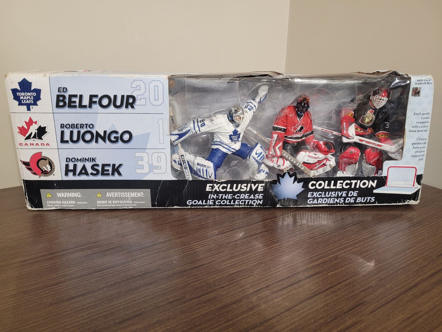 Belfour-Luongo-Hasek McFarlane 3-Pack - Damaged