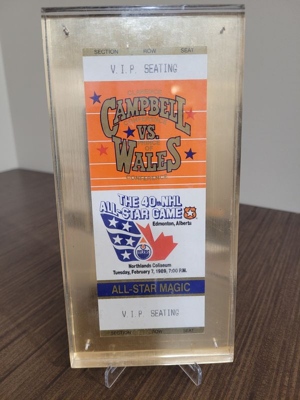 40th NHL All-Star Game VIP Ticket Stub