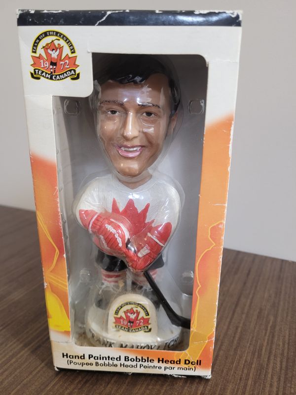 Frank Mahovlich Hand-Painted Bobblehead - Slightly Damaged