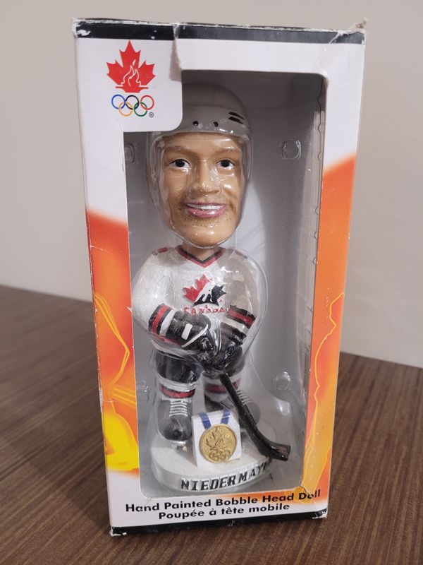 Scott Niedermayer Hand-Painted Bobblehead - Slightly Damaged