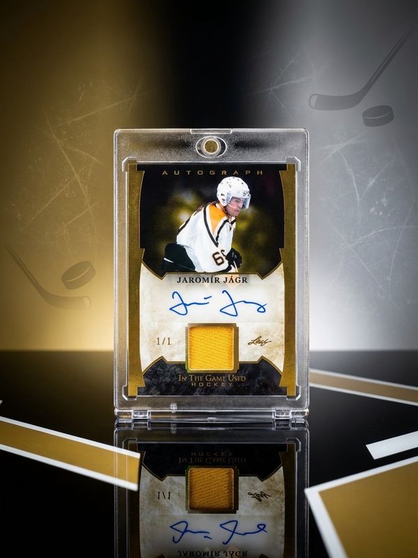 Jaromir Jagr 2023 In The Game Used Hockey GUA-JJ1