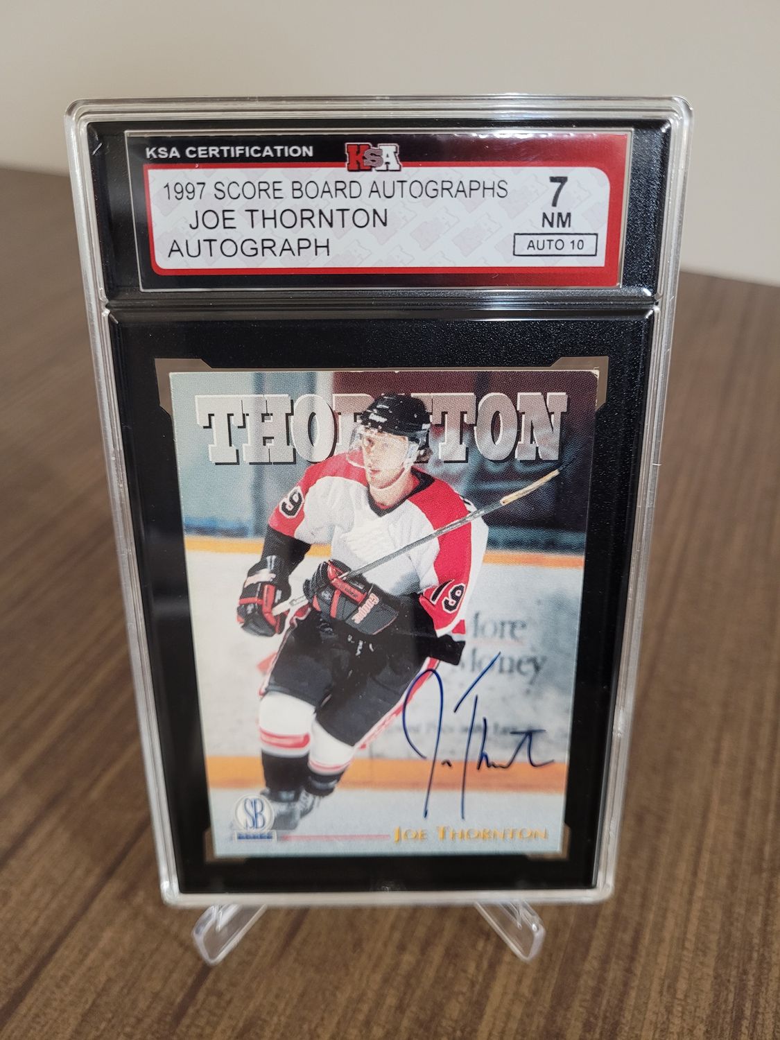 Joe Thornton 1997 Score Board Auto