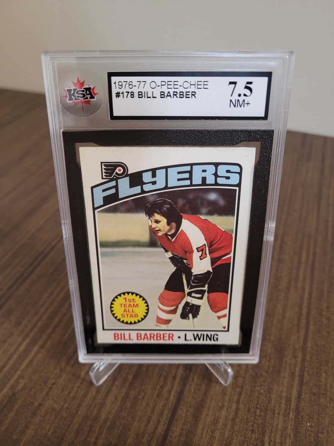 Bill Barber 1976-77 O-Pee-Chee 178